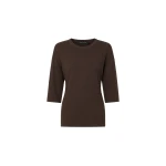 Camilla and Marc Siona Light Elbow Sleeve Top in Chocolate | Tops | Coveti
