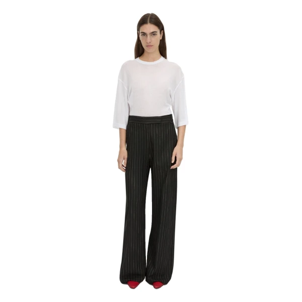 Camilla and Marc Siona Light Elbow Sleeve Top in Soft White