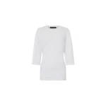 Camilla and Marc Siona Light Elbow Sleeve Top in Soft White | Tops | Coveti