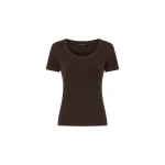 Camilla and Marc Siona Light Weight Fitted Tee in Chocolate | Tops | Coveti