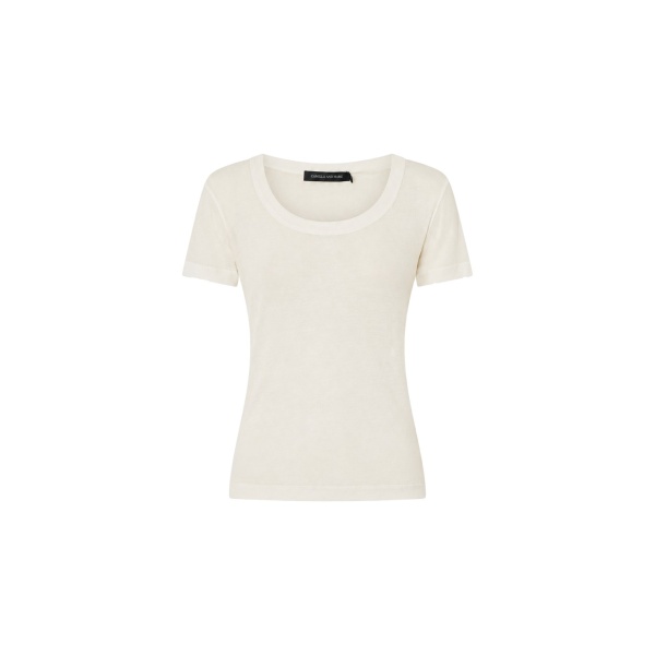 Camilla and Marc Siona Light Weight Fitted Tee in Cream | Tops | Coveti