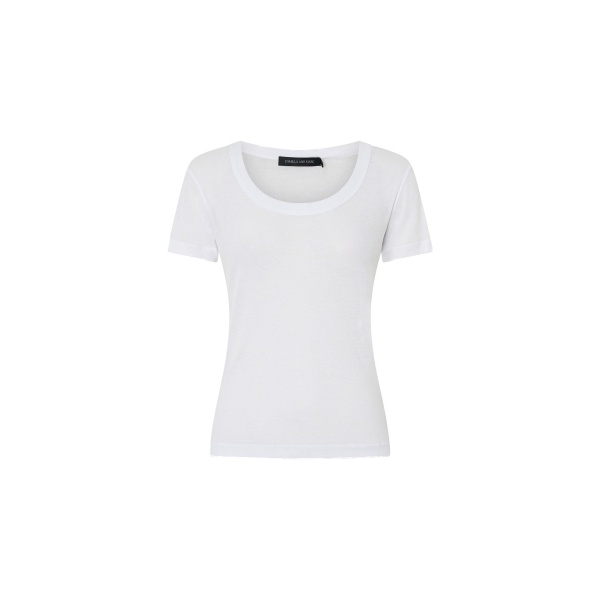 Camilla and Marc Siona Light Weight Fitted Tee in Soft White | Tops | Coveti