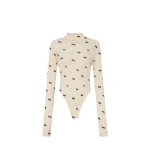 Camilla and Marc Siona Printed Bodysuit in Soft White Print | Tops | Coveti