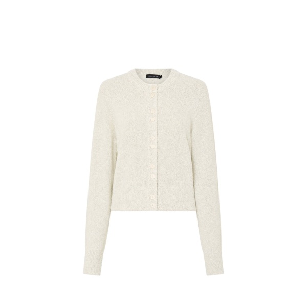 Camilla and Marc Soleo Textured Knit Cardigan in Cream | Knitwear | Coveti