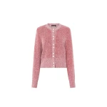 Camilla and Marc Soleo Textured Knit Cardigan in Watermelon | Knitwear | Coveti