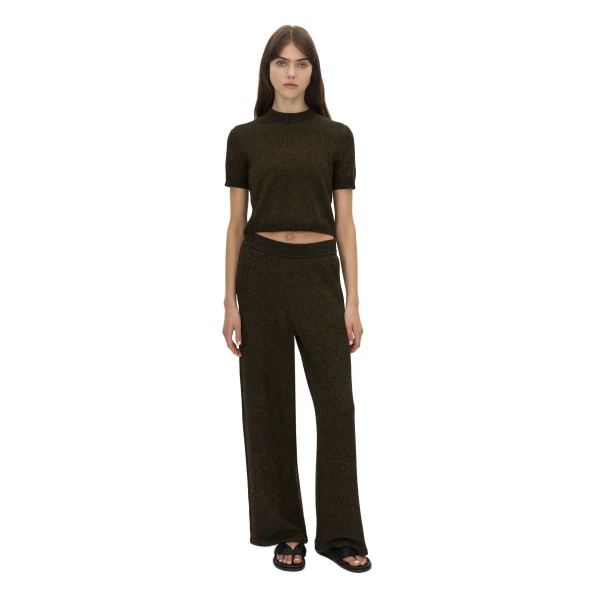 Camilla and Marc Soleo Textured Knit Pant in Cocoa