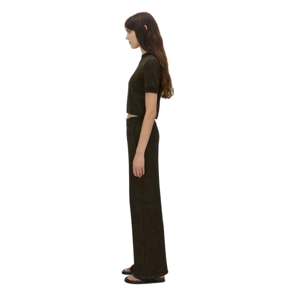 Camilla and Marc Soleo Textured Knit Pant in Cocoa