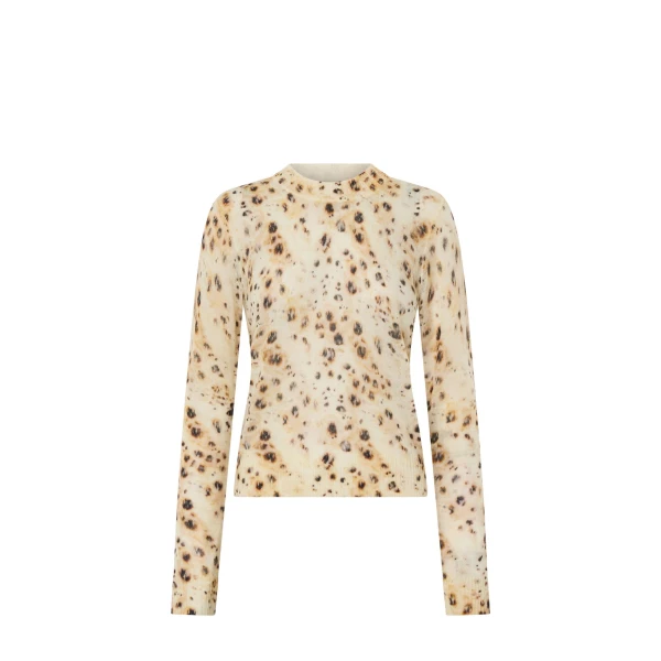 Camilla and Marc Teneva Printed Knit Sweater in Spot Print | Knitwear | Coveti