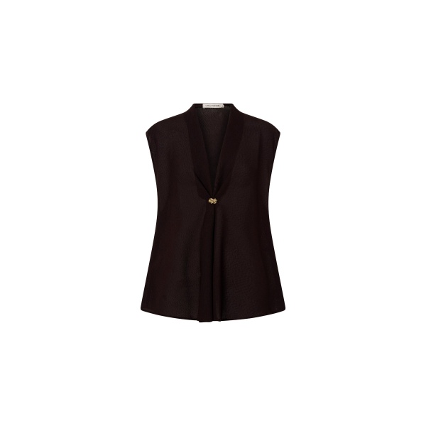 Camilla and Marc Tessara Top in Chocolate | Tops | Coveti