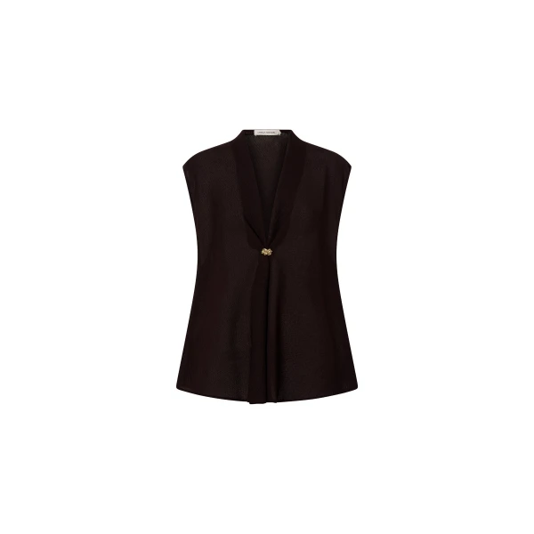Camilla and Marc Tessara Top in Chocolate | Tops | Coveti