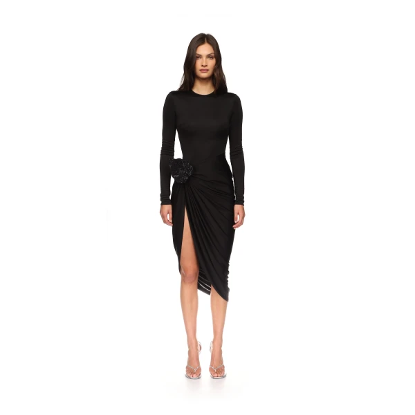 David Koma pink midi dress