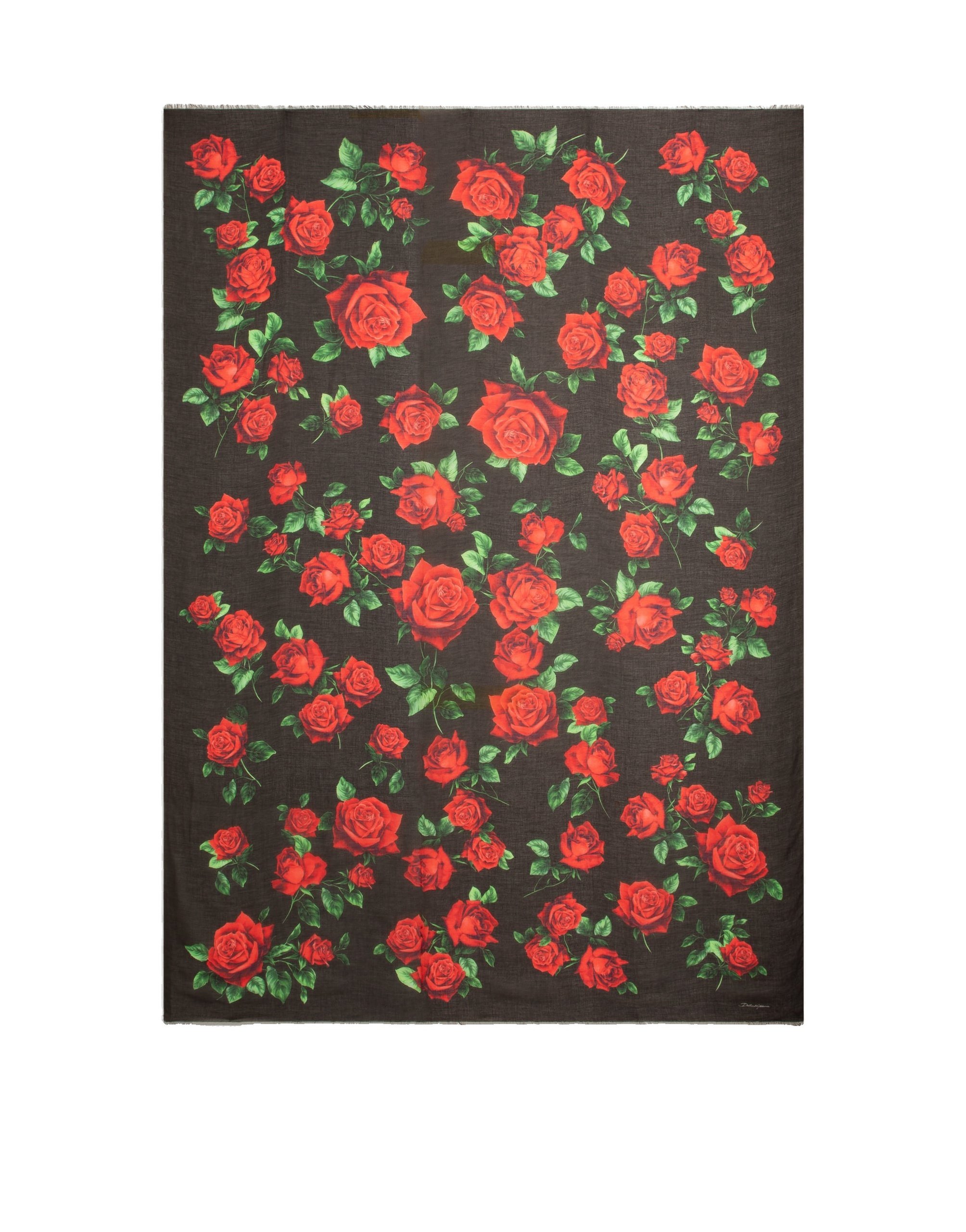 Dolce & Gabbana 135x200 rose-print cashmere blend stole in Multicolour | Buy Accessories at Coveti Dolce & Gabbana 135x200 rose-print cashmere blend stole
