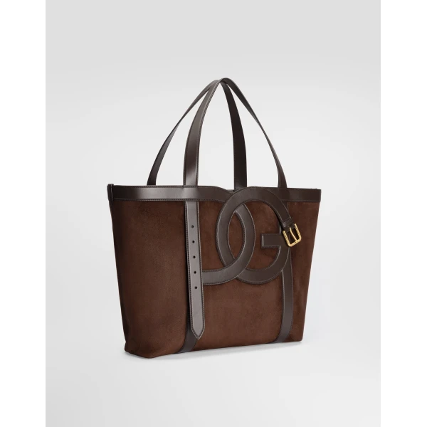3.5 shopping bag in split calfskin - Image 2