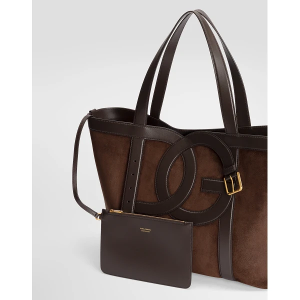 3.5 shopping bag in split calfskin - Image 4