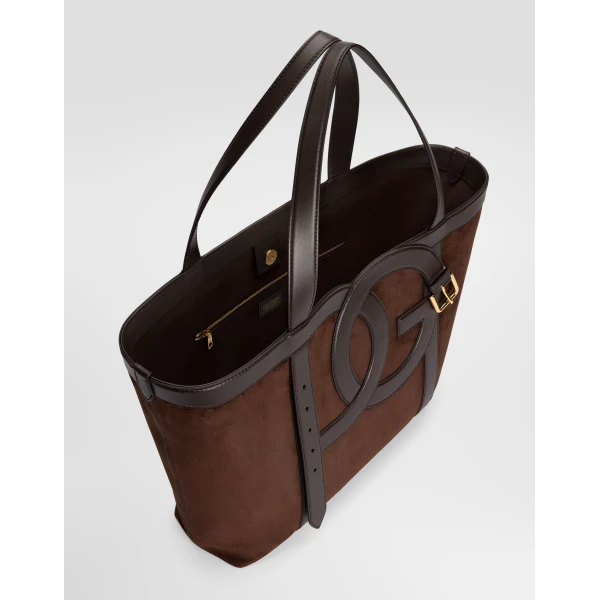 3.5 shopping bag in split calfskin - Image 5