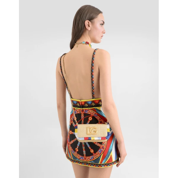 3.5 shoulder bag in raffia - Image 2