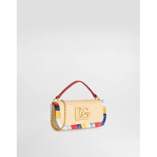 3.5 shoulder bag in raffia - Image 3