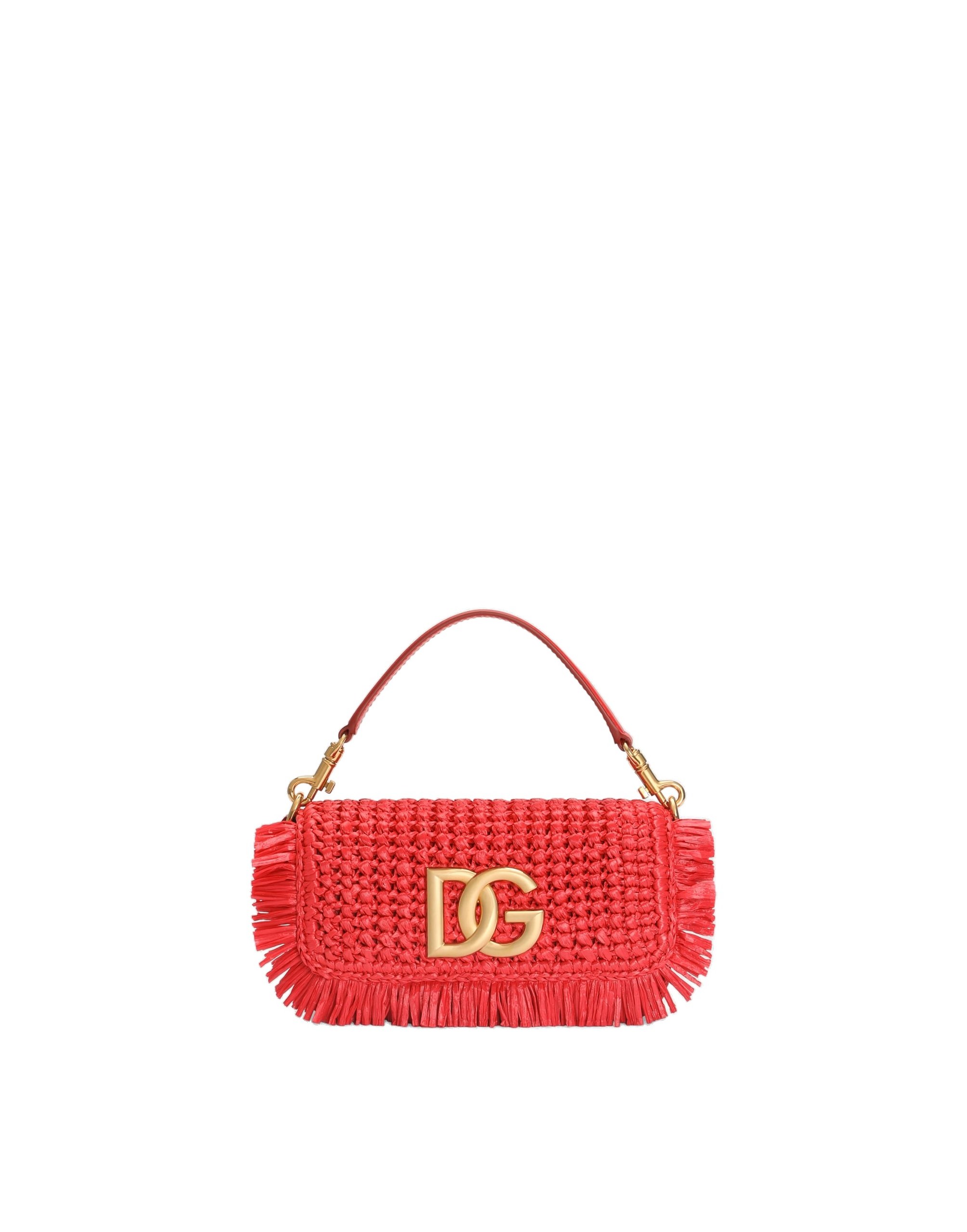 Dolce & Gabbana 3.5 shoulder bag in raffia in Red | Buy Bags at Coveti Dolce & Gabbana 3.5 shoulder bag in raffia