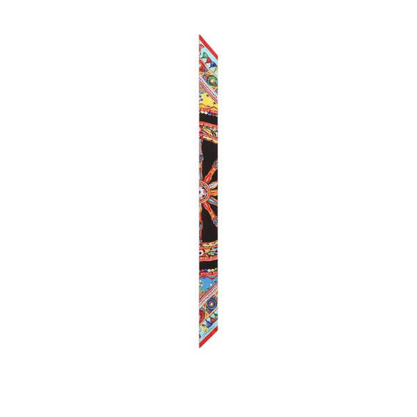 Dolce & Gabbana 6x100 carretto-print silk twill bandeau