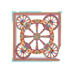 Dolce & Gabbana 90x90 carretto-print silk twill scarf