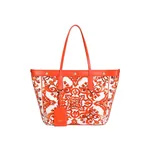 Dolce & Gabbana Atene shopping bag in majolica-print canvas