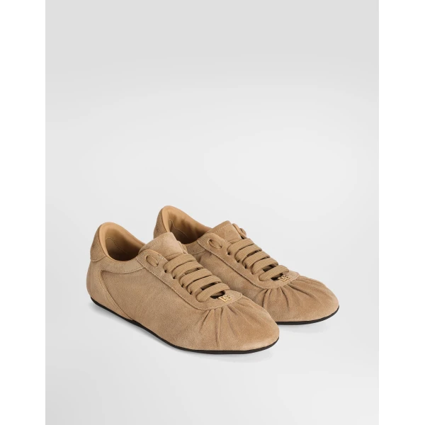 Ballet sneakers in split calfskin - Image 2