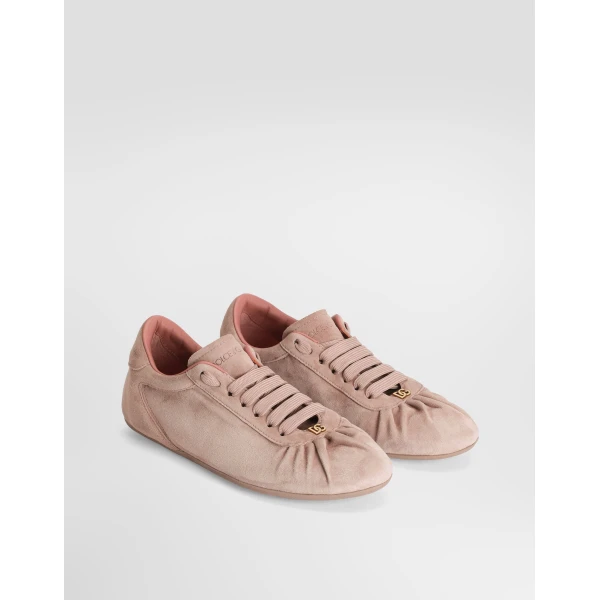 Ballet sneakers in split calfskin - Image 2