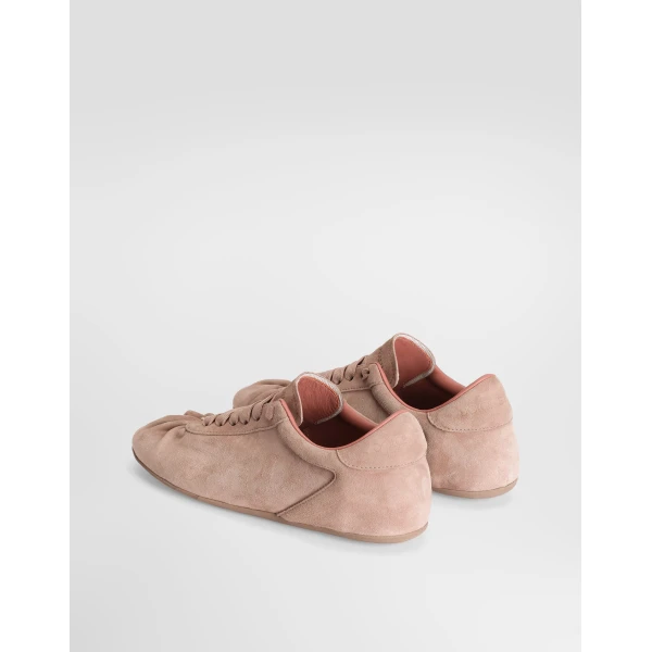 Ballet sneakers in split calfskin - Image 3