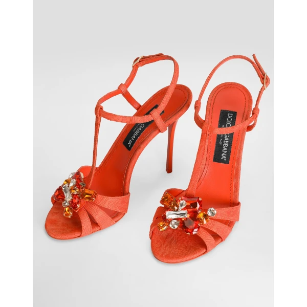 Brocade sandals with embroidery - Image 4