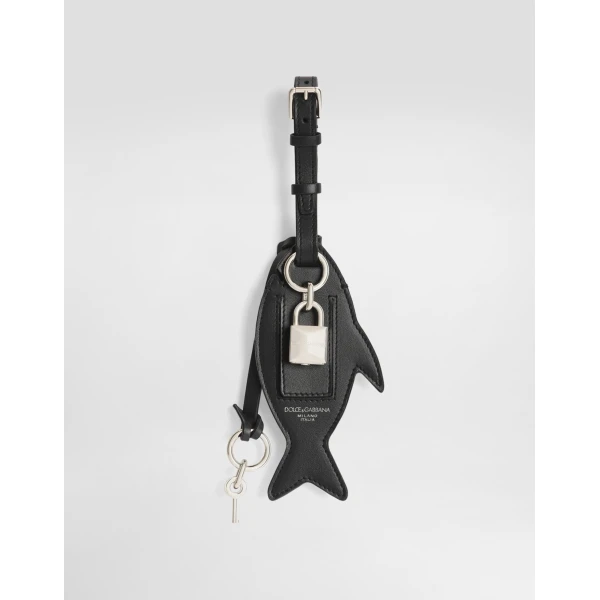 Calfskin keychain