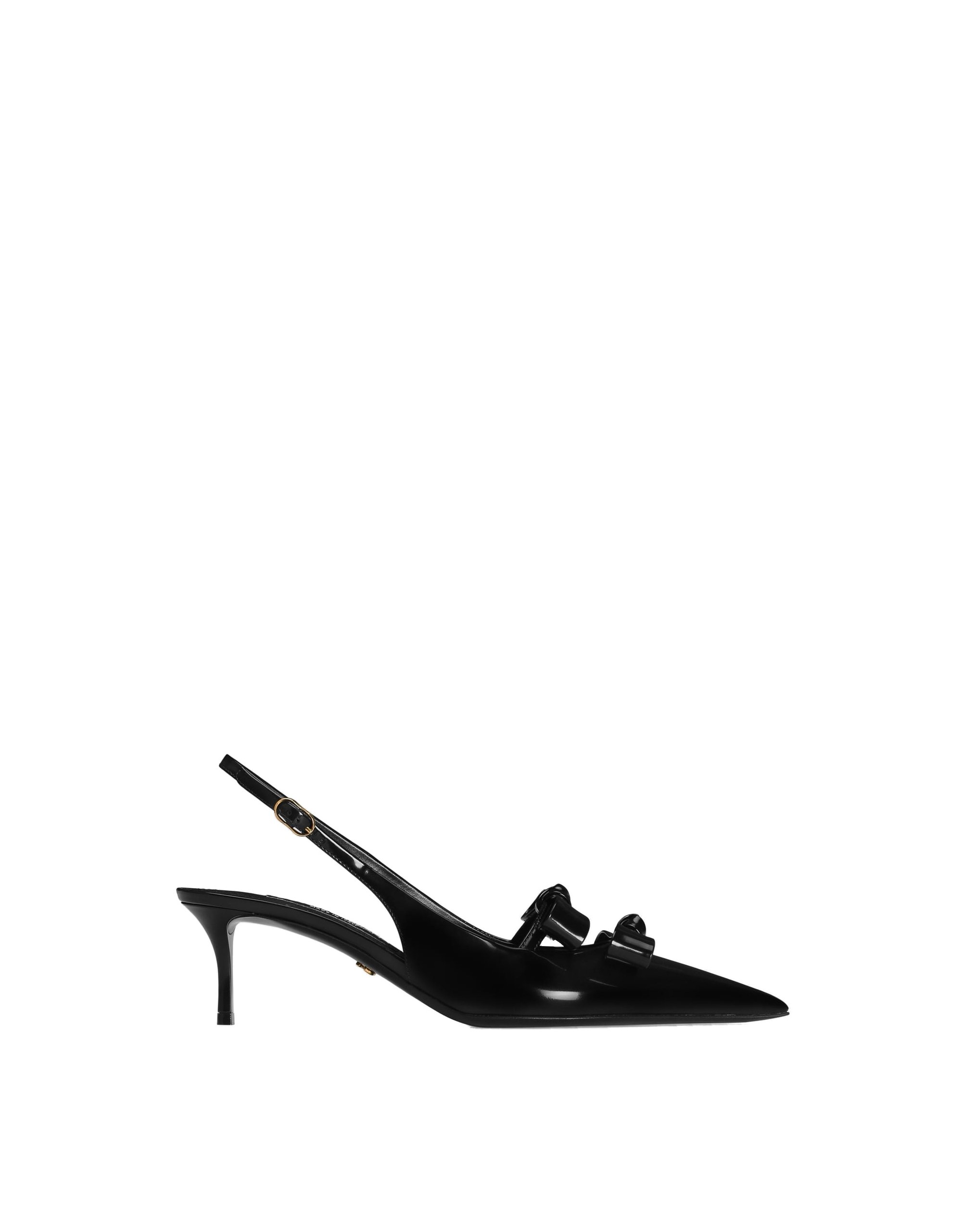 Dolce & Gabbana Calfskin slingback in Black | Buy Shoes at Coveti Dolce & Gabbana Calfskin slingback