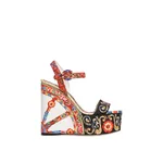 Dolce & Gabbana Carretto-print brocade wedge sandals