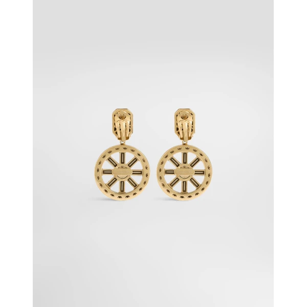 Carretto wheel clip earrings - Image 3