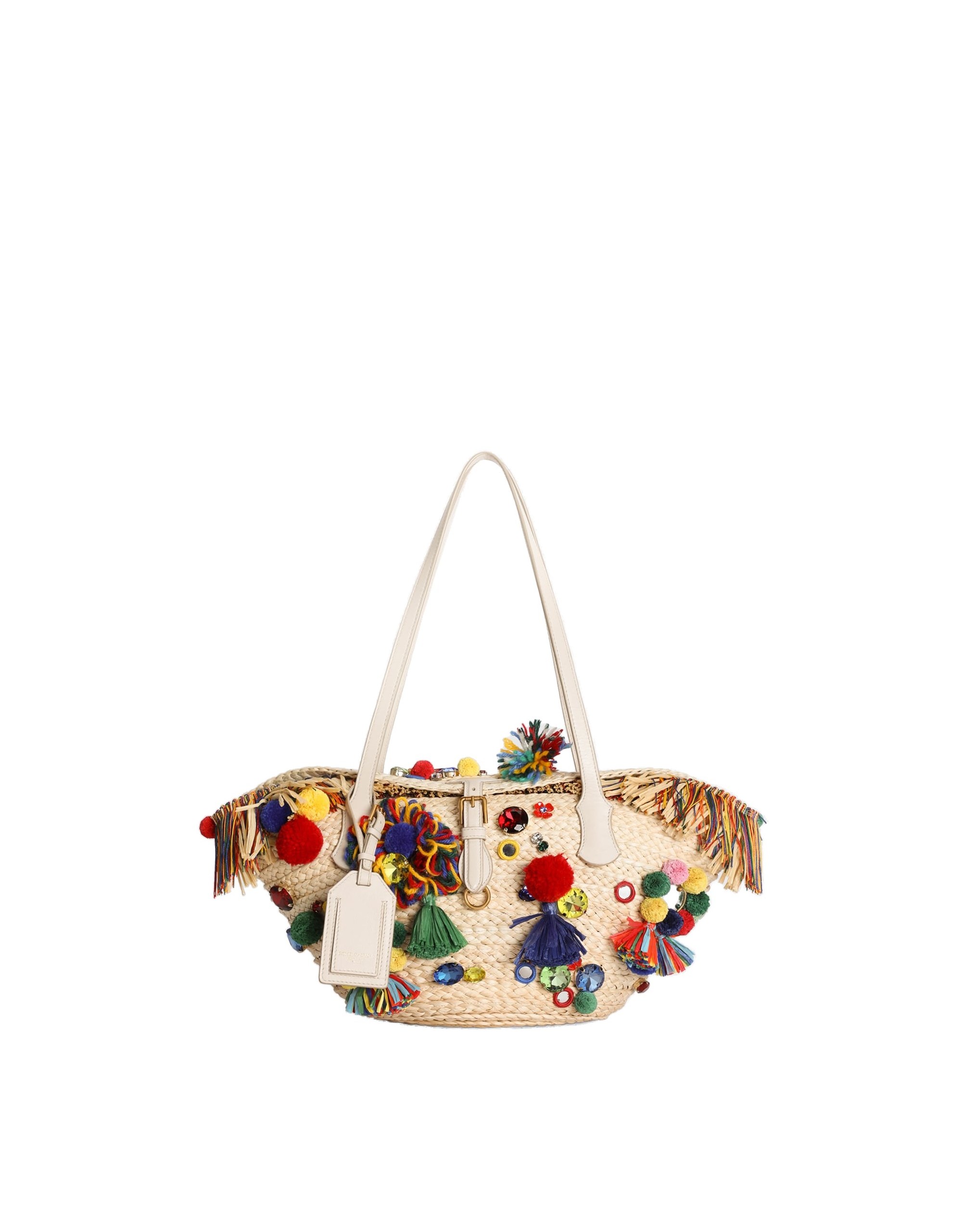 Dolce & Gabbana Coffa Capri bag with embroidery in Multicolour | Buy Bags at Coveti Dolce & Gabbana Coffa Capri bag with embroidery