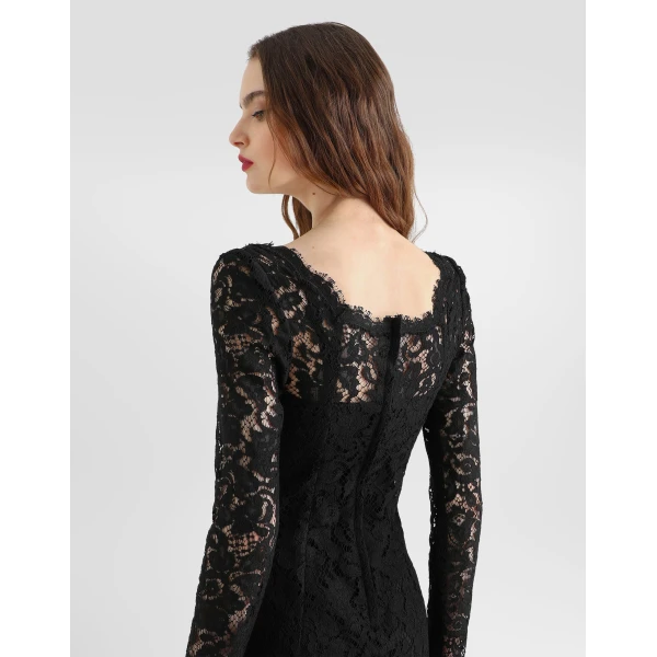 Cordonetto lace dress - Image 5