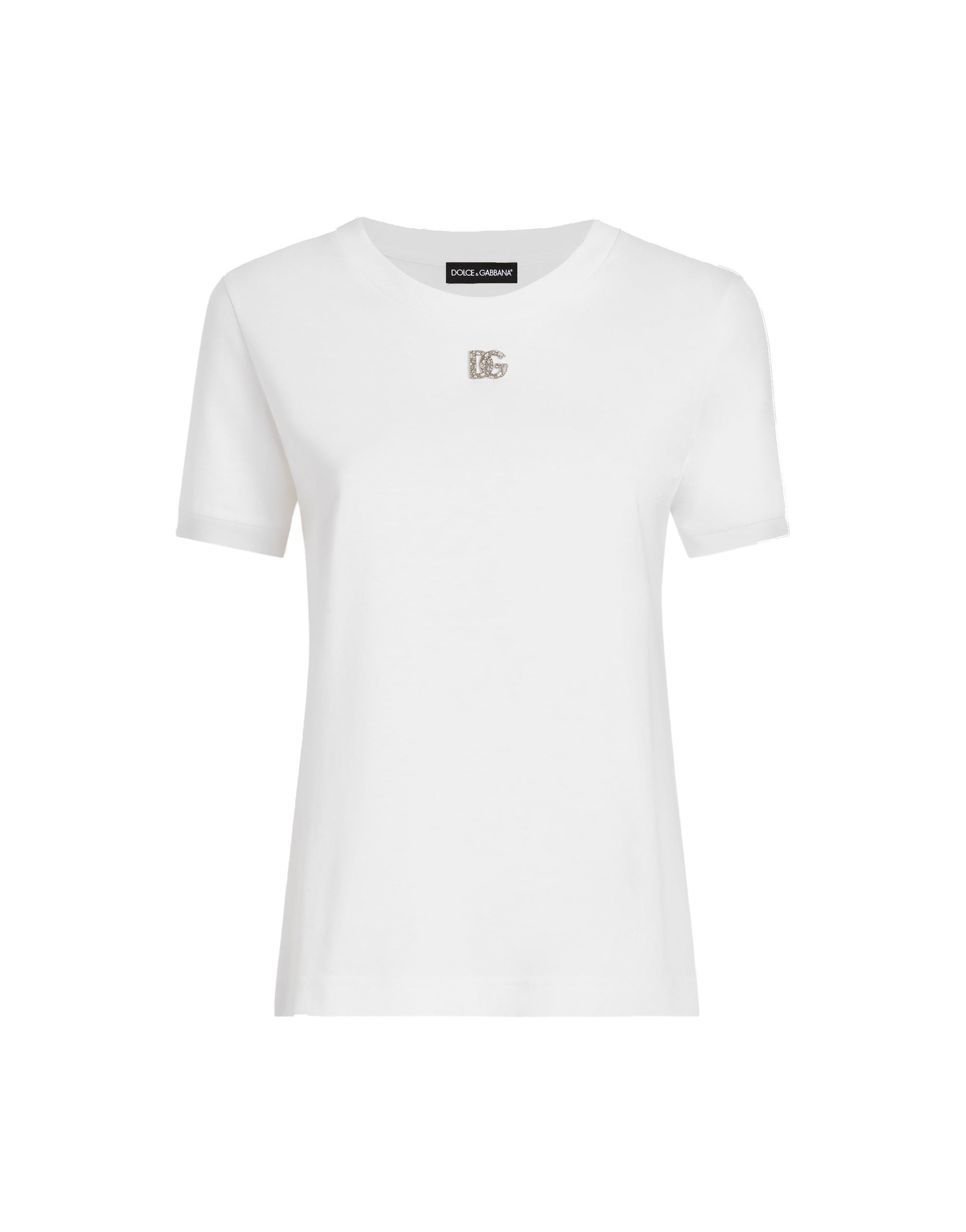 Dolce & Gabbana Cotton t-shirt with logo | Tops | Coveti Dolce & Gabbana Cotton t-shirt with logo