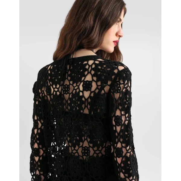 Crochet-knit cardigan - Image 5