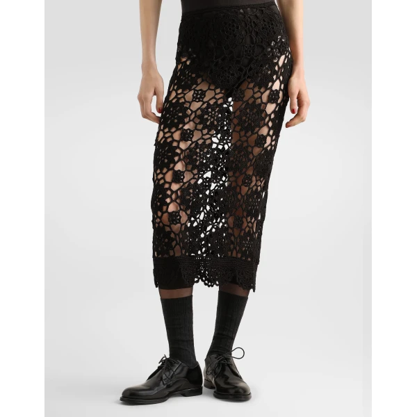 Crochet-knit skirt - Image 4