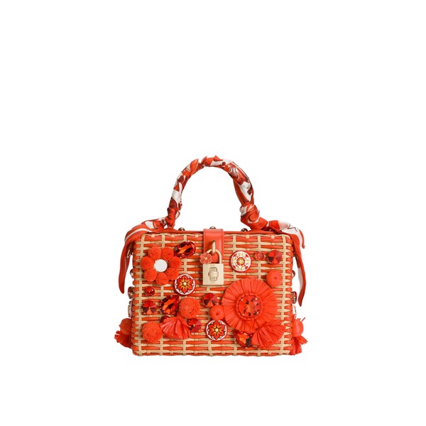 Dolce & Gabbana Dolce Box handbag in raffia