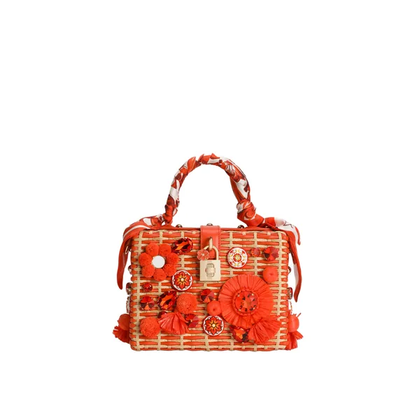Dolce & Gabbana Dolce Box handbag in raffia