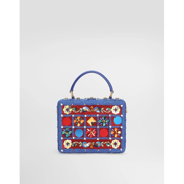 Dolce Box handbag with embroidery - Image 5