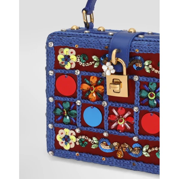 Dolce Box handbag with embroidery - Image 6