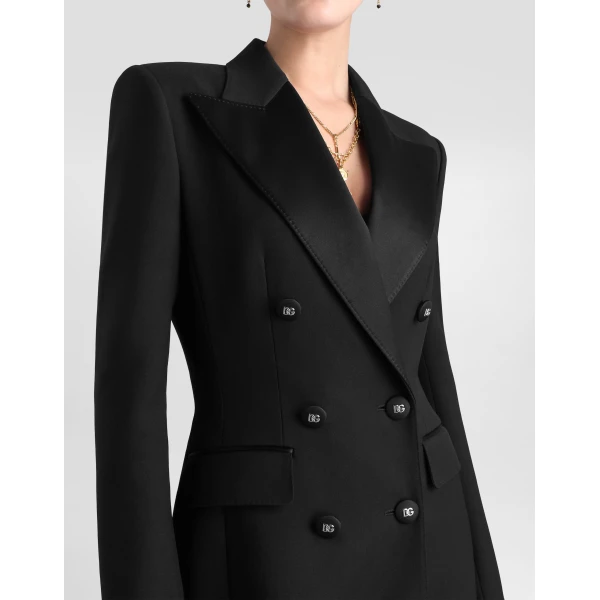 Dolce double-breasted coat in double wool gabardine - Image 4