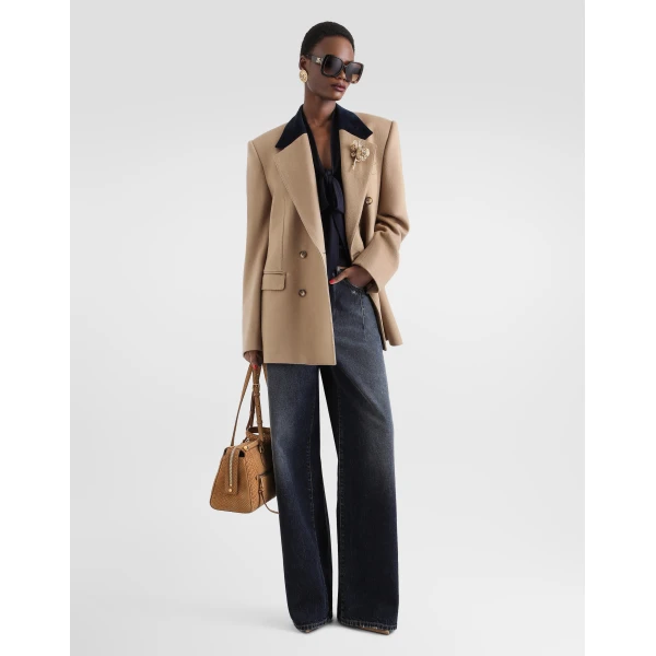 Double-breasted cashmere jacket - Image 2