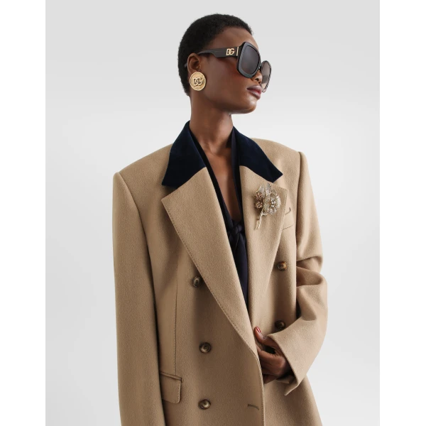Double-breasted cashmere jacket - Image 4