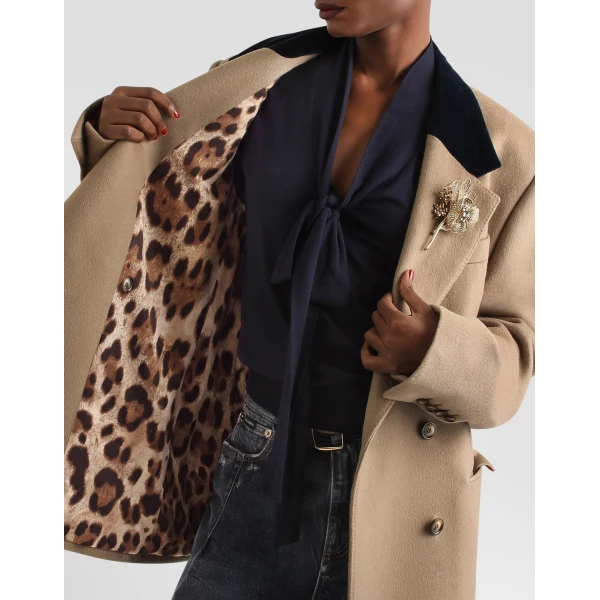 Double-breasted cashmere jacket - Image 6