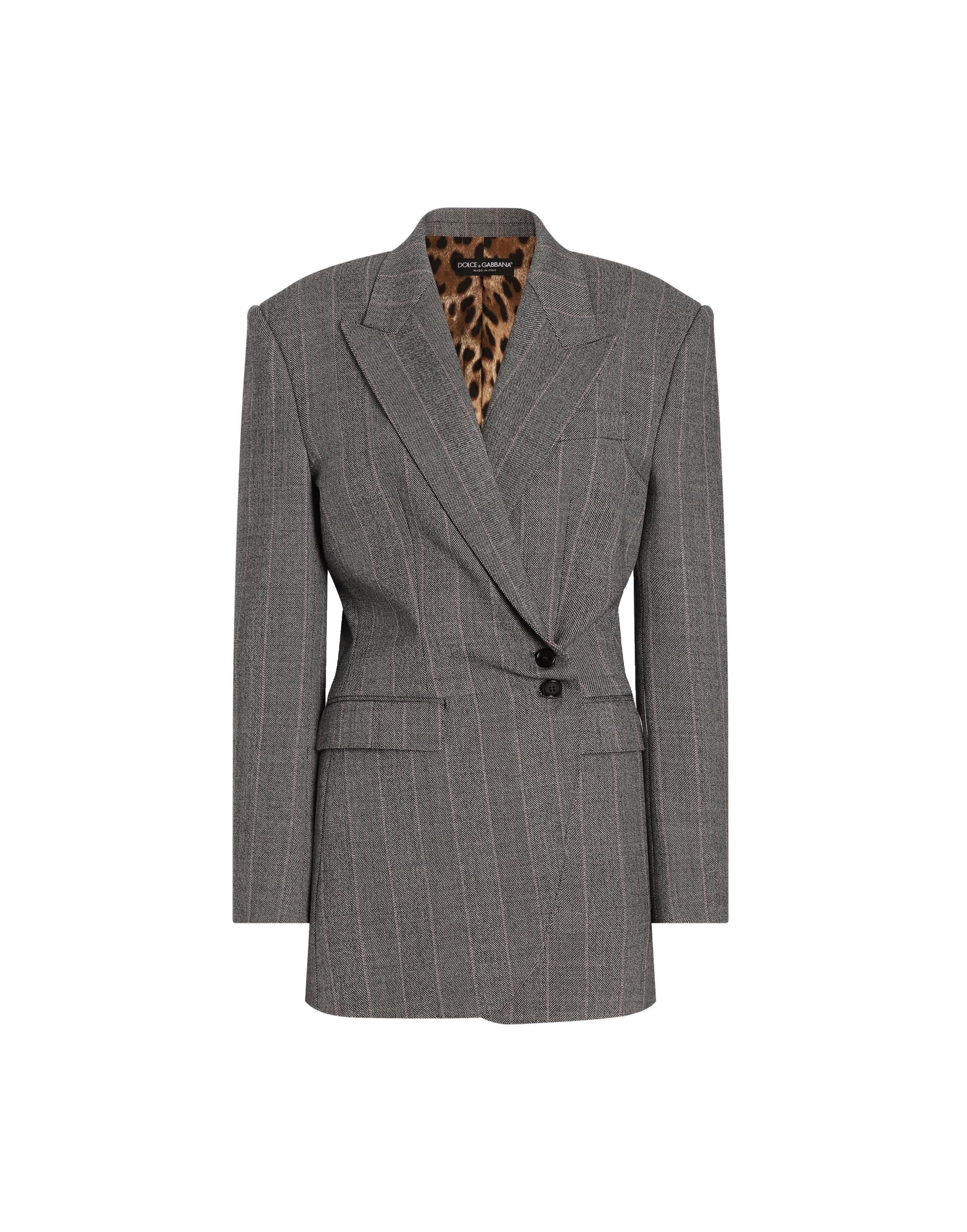 Dolce & Gabbana Double-breasted pinstripe wool jacket | Jackets | Coveti Dolce & Gabbana Double-breasted pinstripe wool jacket