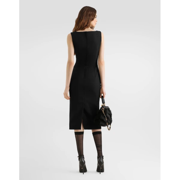 Double wool crêpe dress - Image 3