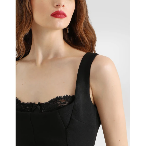 Double wool crêpe dress - Image 4