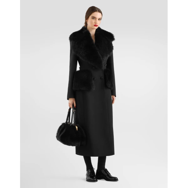 Double wool gabardine coat - Image 2